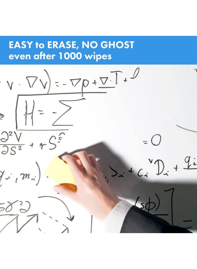 ملصق لوح أبيض 24 بوصة × 79 بوصة للجدار، لوح ممسوح بالجاف كبير، لصق وفك، لوح أبيض لصق على الجدار، ورق اتصال لاصق، لوح أبيض مع قلم رصاص واحد. - Image 2